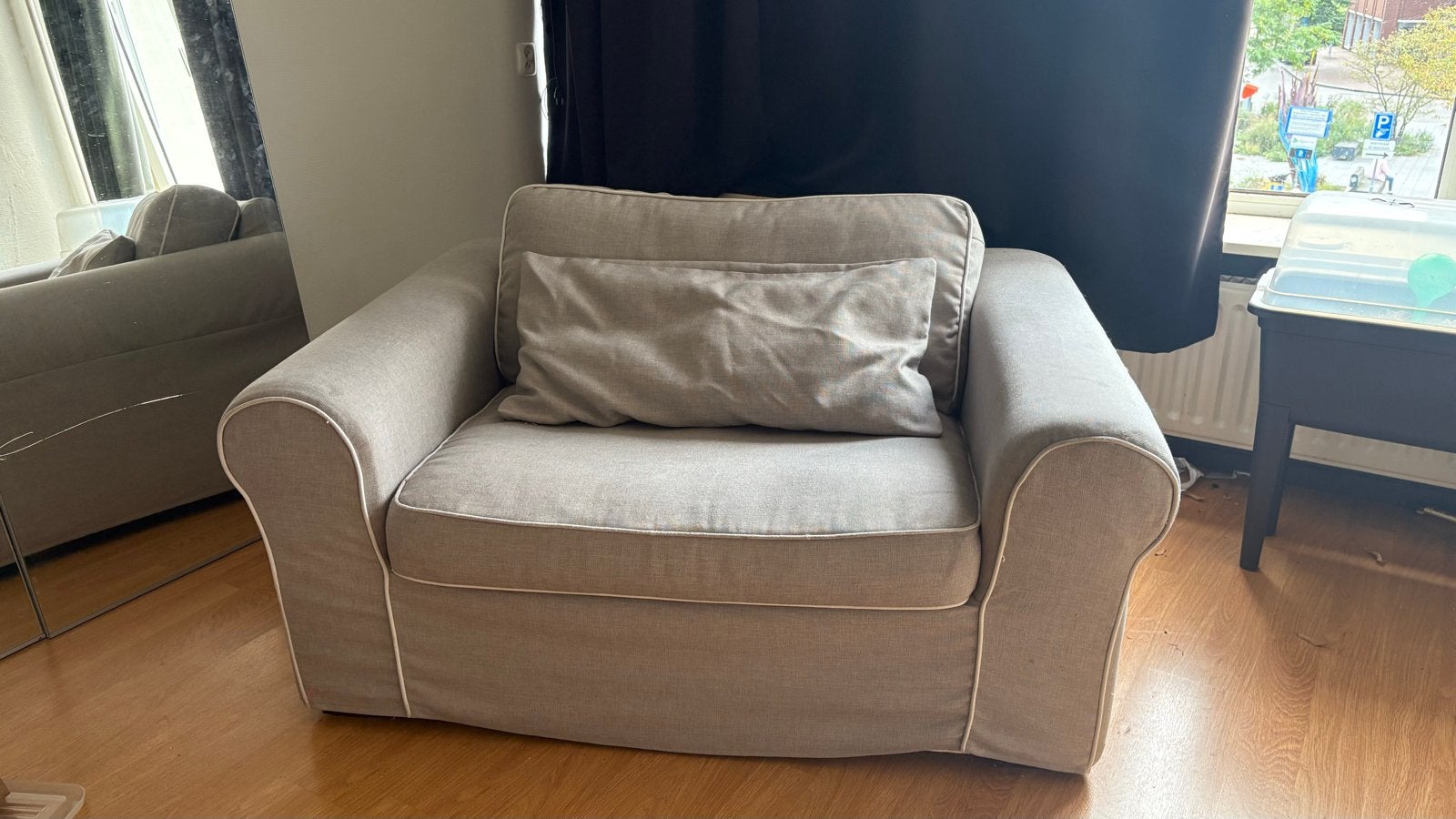 Kleine love seat / bankjevan Bocx Interiors wasbare hoes, Ophalen, Gebruikt, 100 tot 125 cm, 125 cm of meer