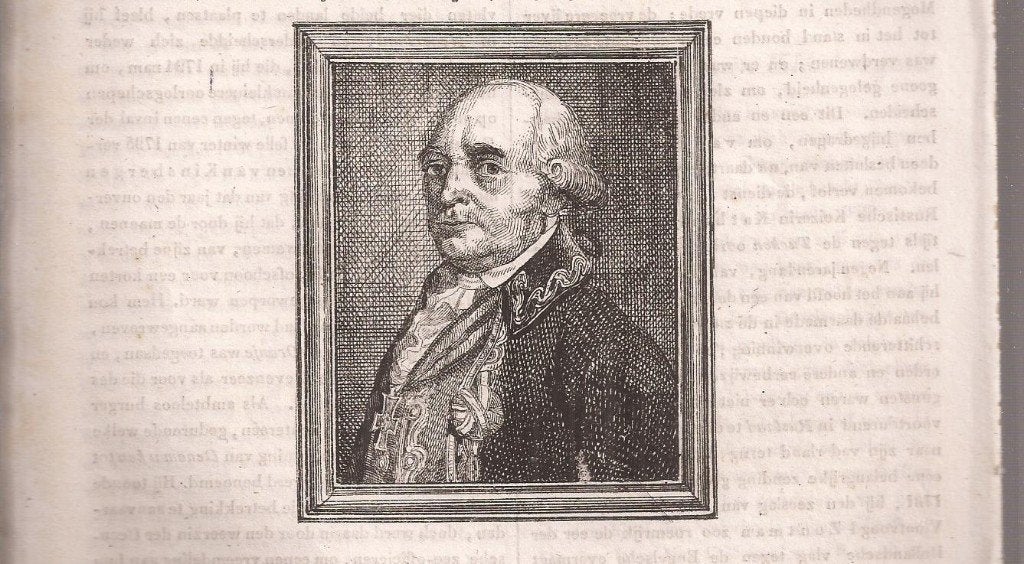 Portret Jan Hendrik van Kinsbergen Houtgravure 1838, 1800 - 1899, Portret, Ophalen of Verzenden, Gravure