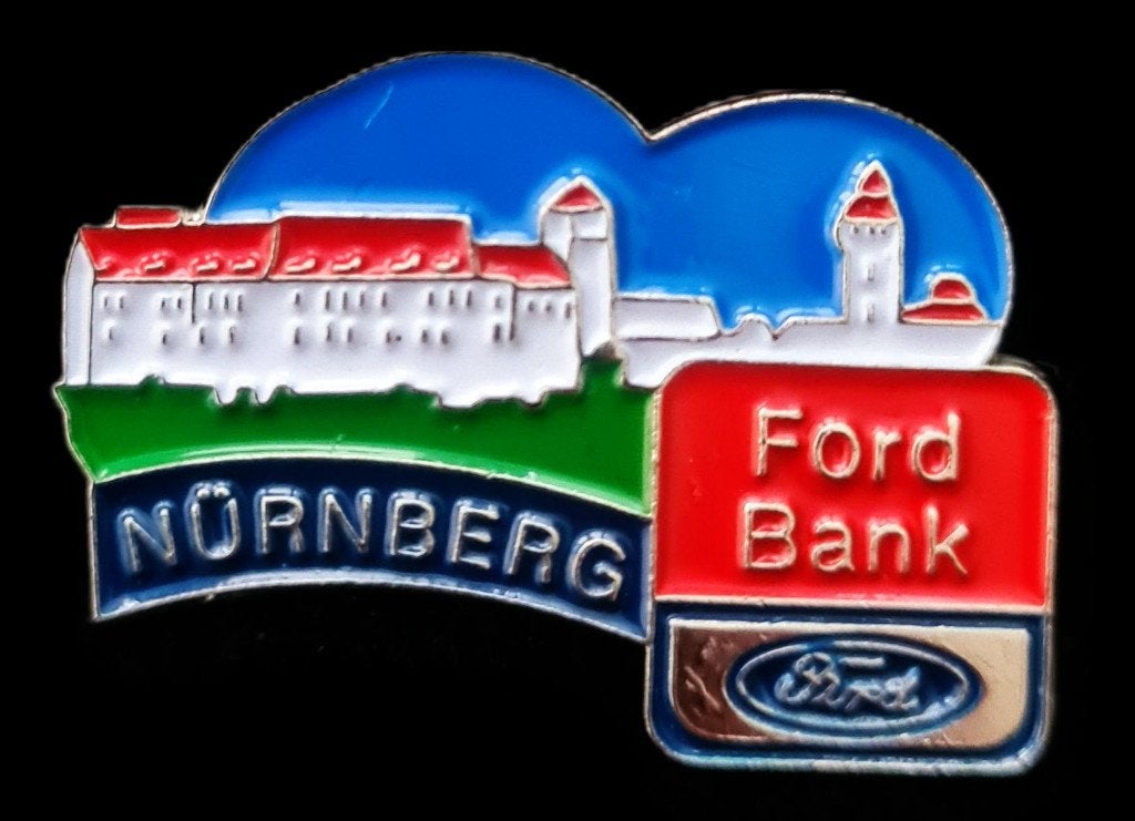 Ford Bank- Nurnberg pin, Ophalen of Verzenden, Nieuw, Transport, Speldje of Pin