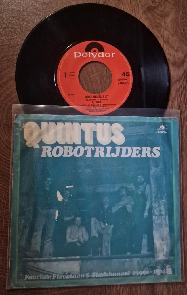 Quintus - Robotrijders (Polydor Single 1979), Gebruikt, Fotohoes, 7 inch, Single
