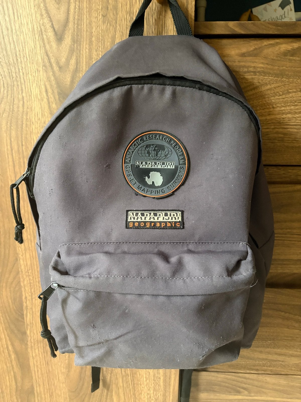 Grijze Napapijri rugzak, Overige merken, Gebruikt, Verzenden, 25 tot 40 cm