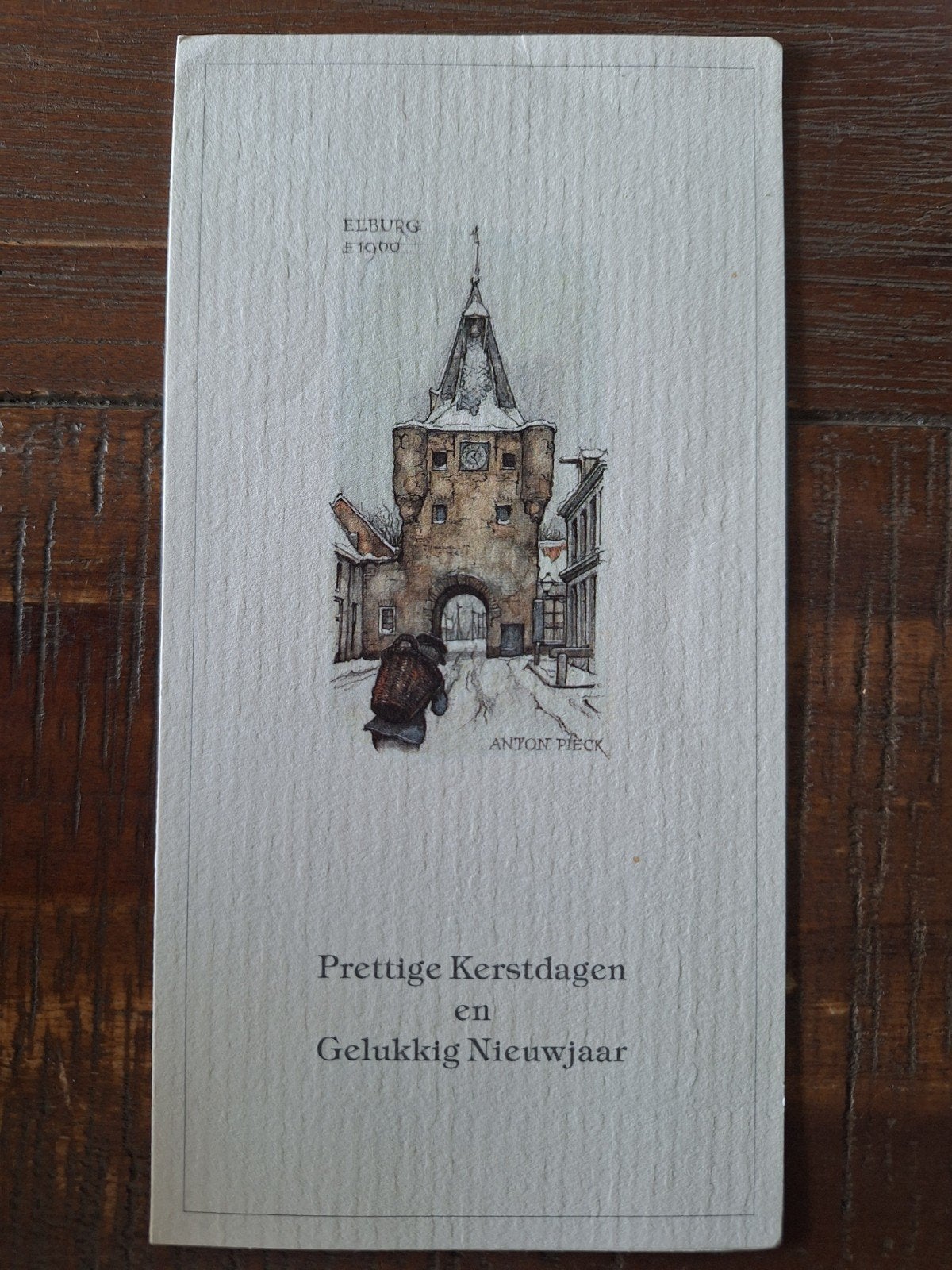 Vouwkaart Anton Pieck - Elburg - Esveha AP975, Ophalen of Verzenden, Gelopen, Stad of Dorp