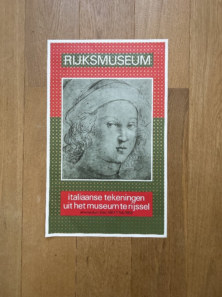 Vintage 1967 Rijksmuseum Exhibition Poster, Ophalen of Verzenden