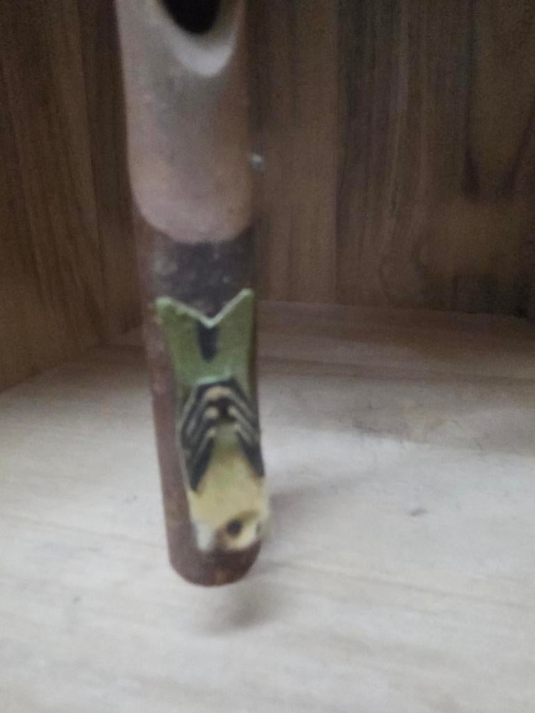 Houten fluit met vogeldecoratie, Ophalen of Verzenden