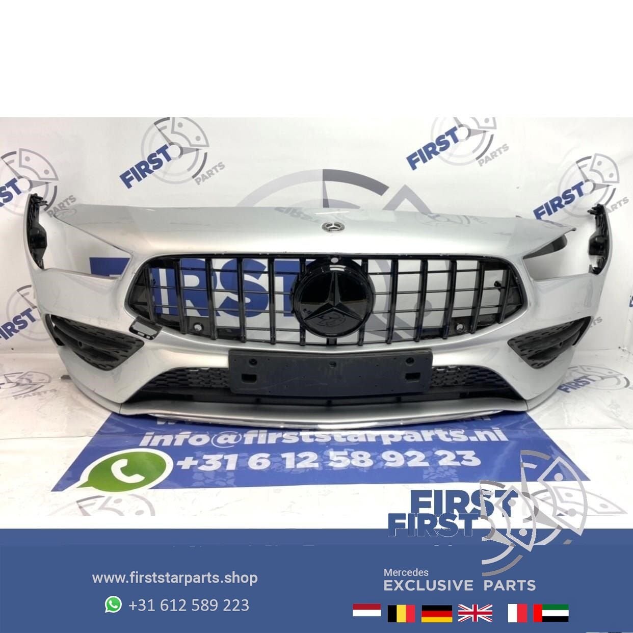 W118 C118 X118 CLA AMG LINE VOORBUMPER COMPLEET + GT GRIL ZI, Gebruikt, -, Voor, Ophalen of Verzenden