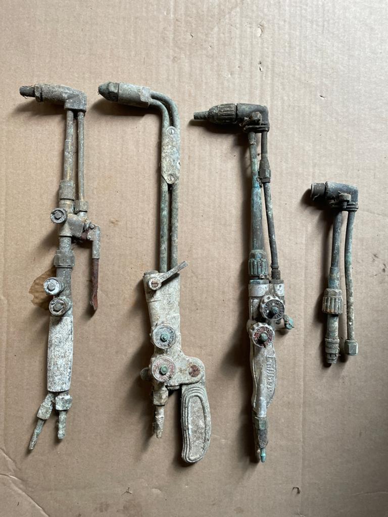 4 stuks oldschool SNIJBRANDERS, Ophalen, Gebruikt