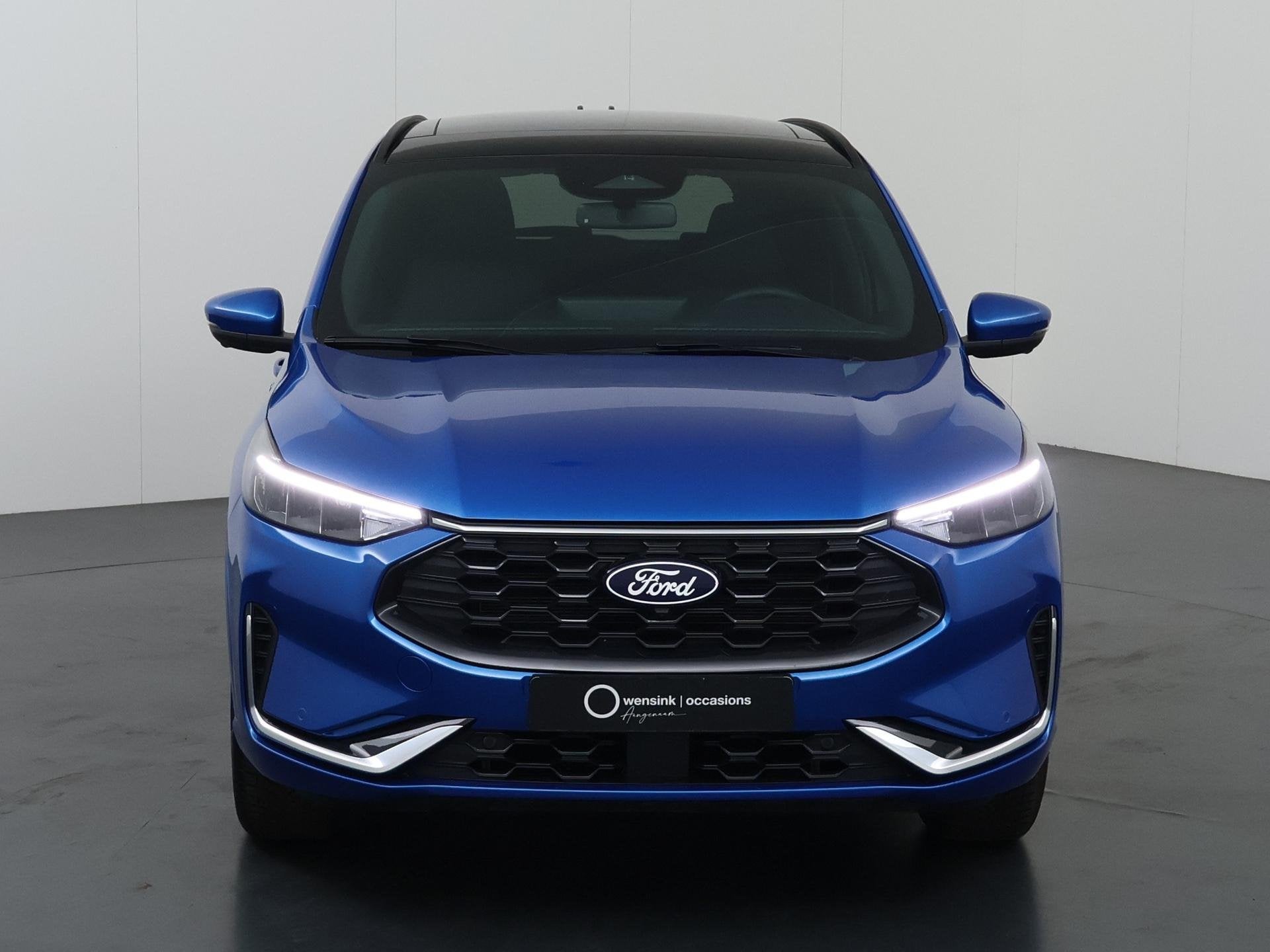 Ford Kuga 2.5 PHEV ST-Line X | Elek. Trekhaak | Panoramadak, Auto's, 14 kWh, Gebruikt, 4 cilinders, Blauw