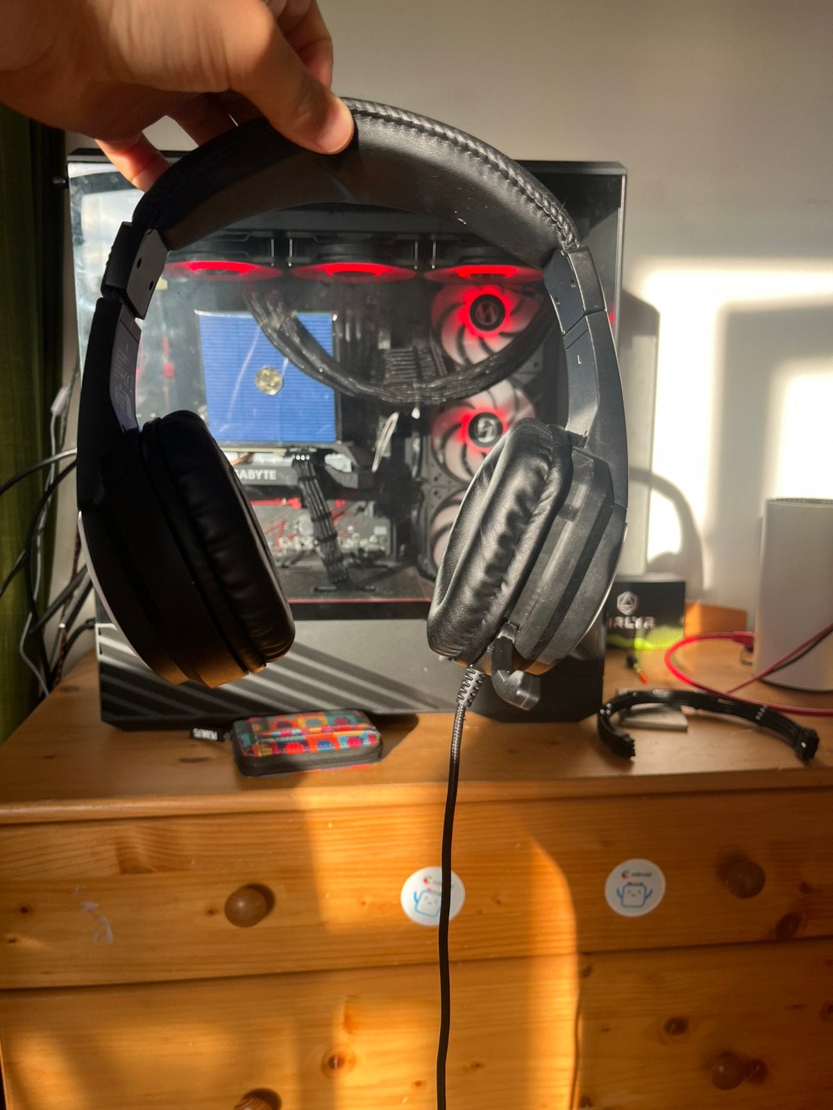 Gaming headset battletron ( MICROFOON WERKT NIET ), Ophalen, Gaming headset