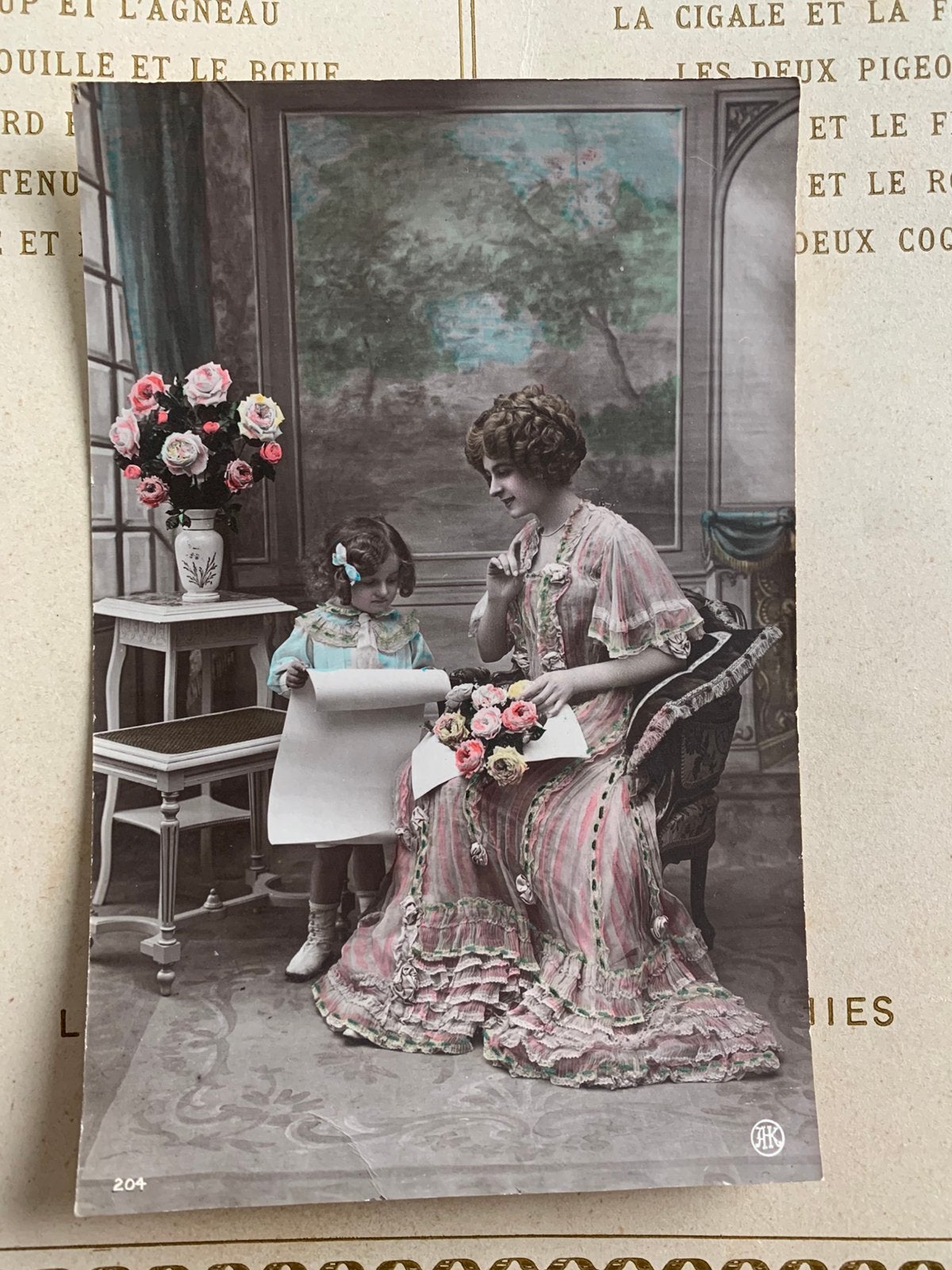 Moeder en dochter (ME), Ophalen of Verzenden, Voor 1920, Ongelopen, Kinderen
