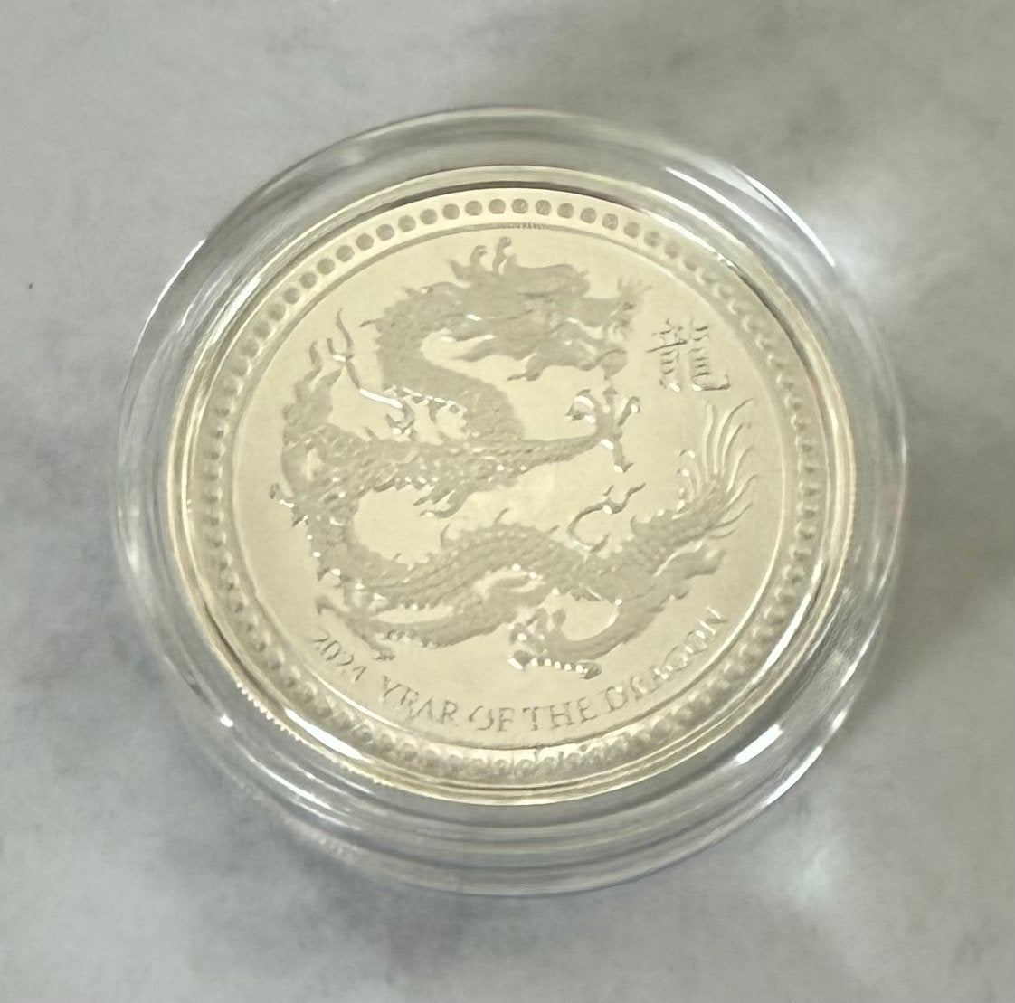 2oz Zilver 2024 Year Of the Dragon / 5 Talas / Samoa 999, Ophalen, Zilver