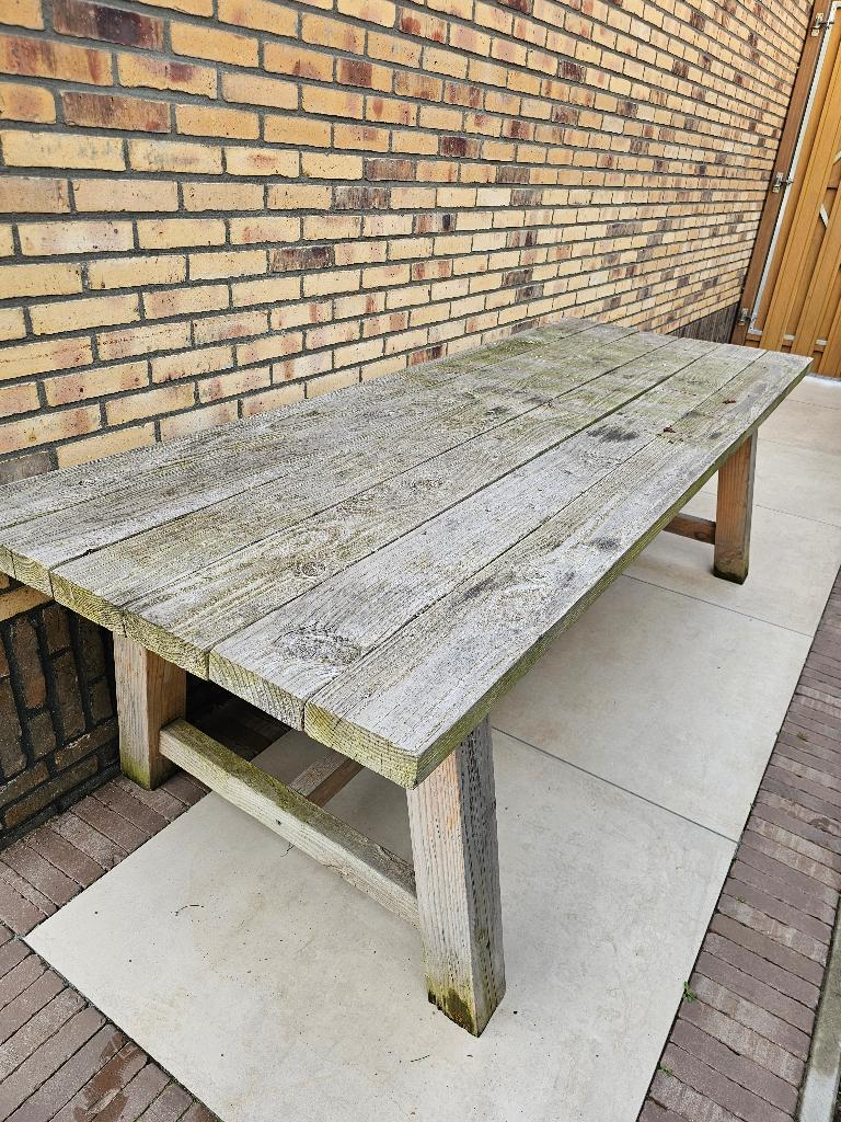 Buitentafel douglas hout, Ophalen, Gebruikt, Rechthoekig, Hout