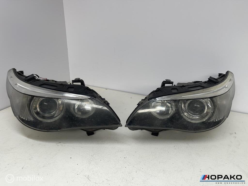 Koplampen set BMW E60  xenon (origineel)  bochtverlichting, Auto-onderdelen, Gebruikt, Einsteinlaan 5 rijswijk, Bmw, Ophalen of Verzenden