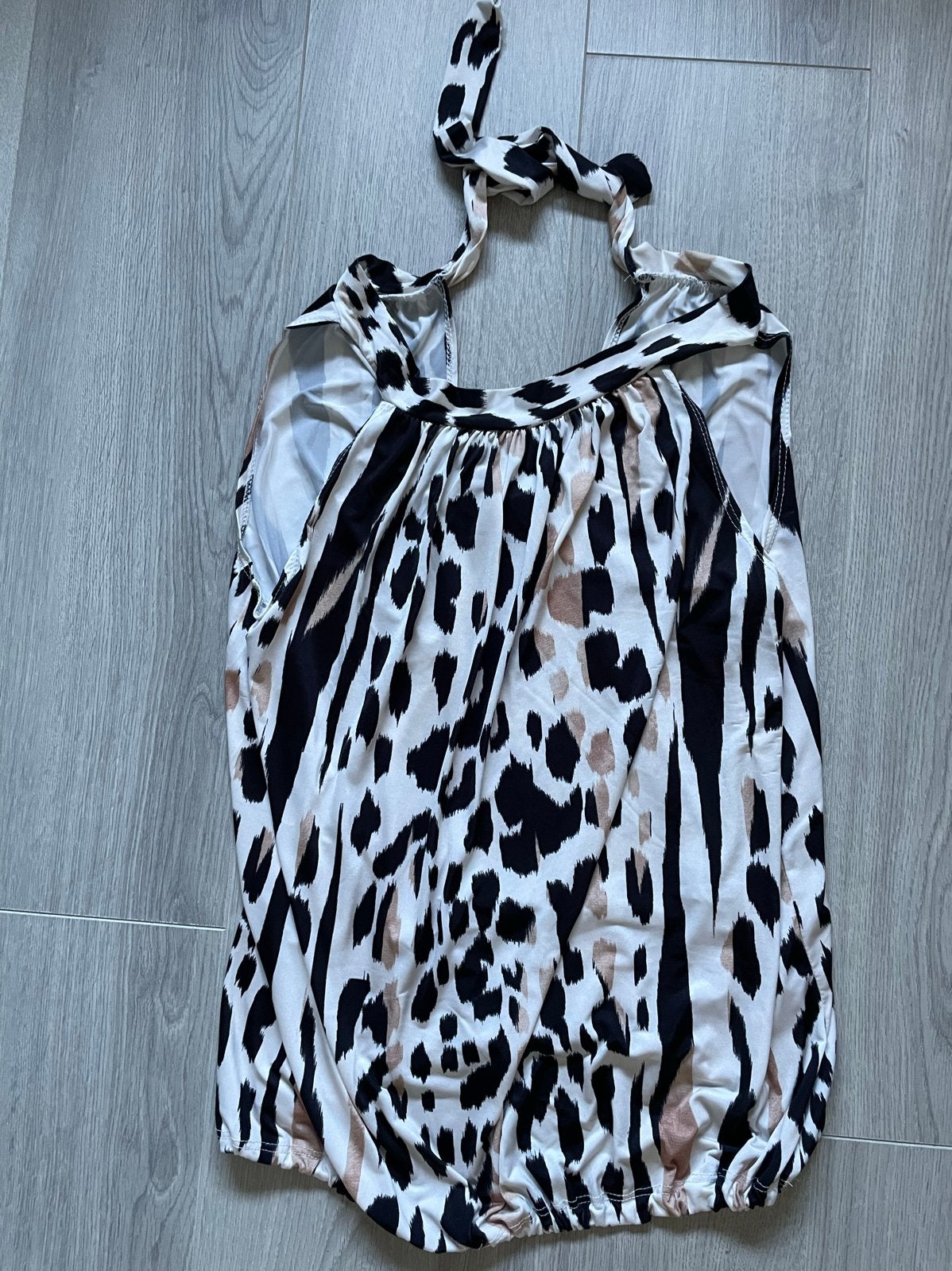 Leopard print top met zebra strepen, Meerkleurig, Ophalen of Verzenden, Zo goed als nieuw, Maat 36 (S)