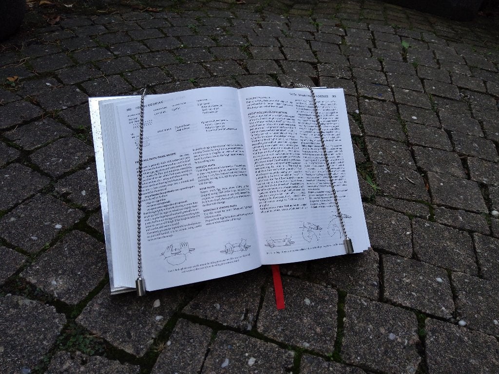kookboek houder, Zilver, Ophalen of Verzenden, Metaal, Overige merken