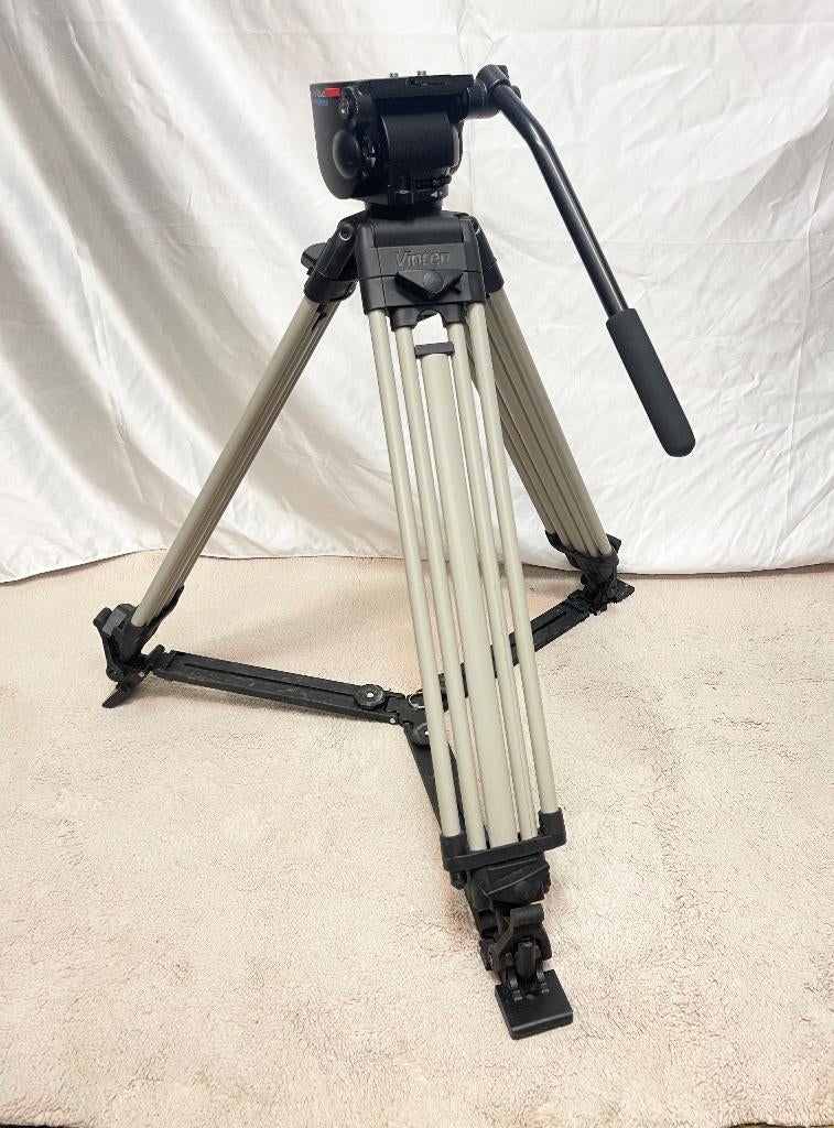 Vinten PRO 130 Professionele Aluminum statief + kop + Tas, Audio, Tv en Foto, Fotografie | Statieven en Balhoofden, N, Minder dan 150 cm