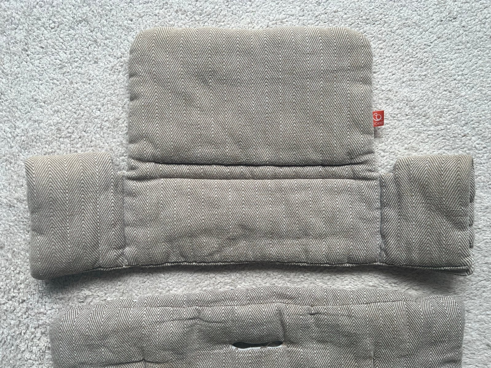 Stokke Tripp Trapp katoen Kussen Cushion- Beige creme, Ophalen of Verzenden, Gebruikt, Overige typen