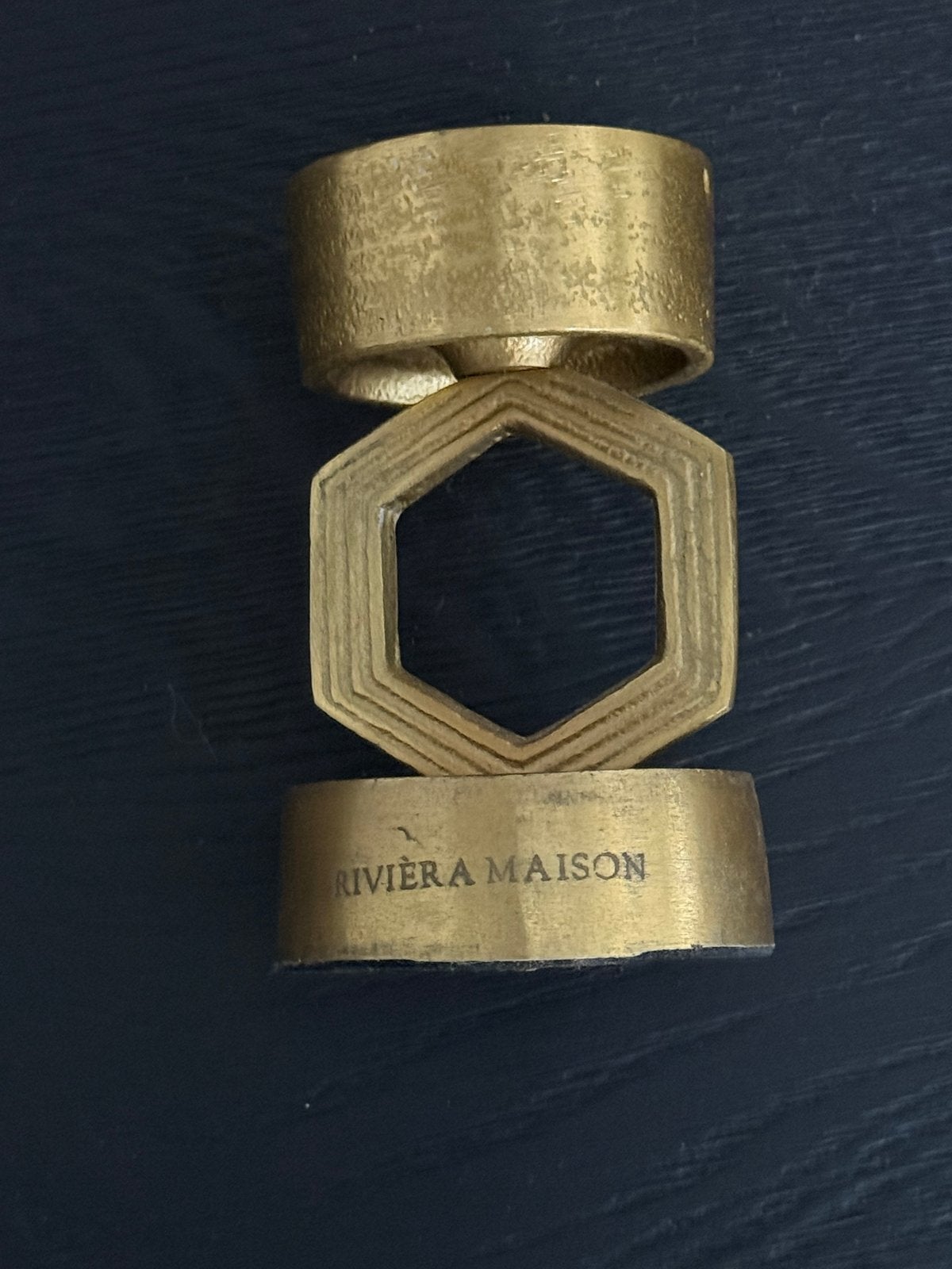 Riviera Maison Kandelaar voor waxinelichtje - Oud Goud, Gebruikt, Waxinelichthouder, Rivièra Maison, Ophalen of Verzenden