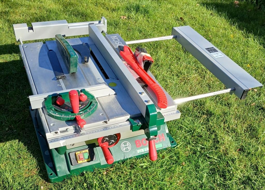 Bosch PTS 10 tafelzaag (motor defect), Ophalen, Gebruikt, Cirkelzaag, 70 mm of meer