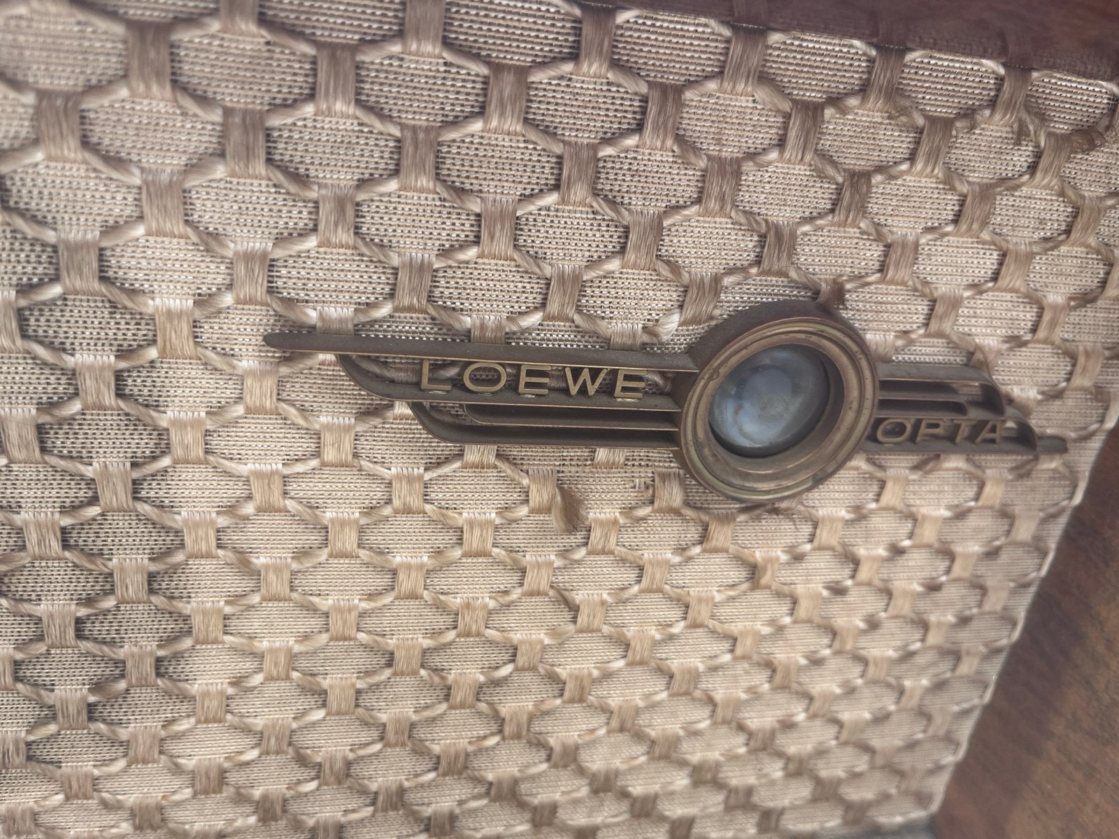 Vintage Loewe Opta Globus Radio - Jaren '50 Buizenradio, Ophalen of Verzenden, Gebruikt, Radio