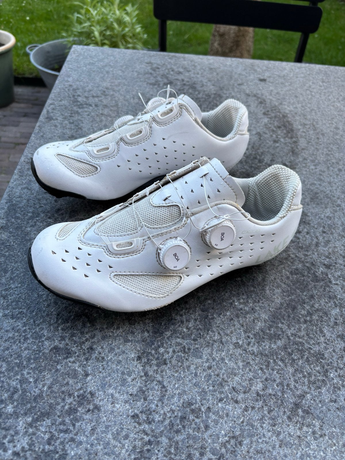 Witte Lake fietsschoenen, cx238, maat 42., Fietsen en Brommers, Fietsaccessoires | Fietskleding, Gebruikt, Heren, Schoenen, Overige maten