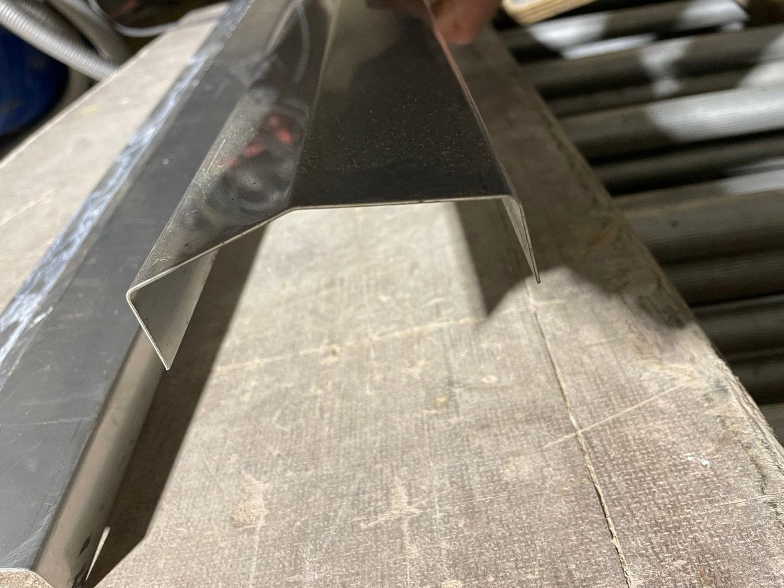 rvs afdekkap 172,5 x 9,5 cm 2 stuks, Ophalen, Nieuw, Minder dan 3 meter, Minder dan 1 meter