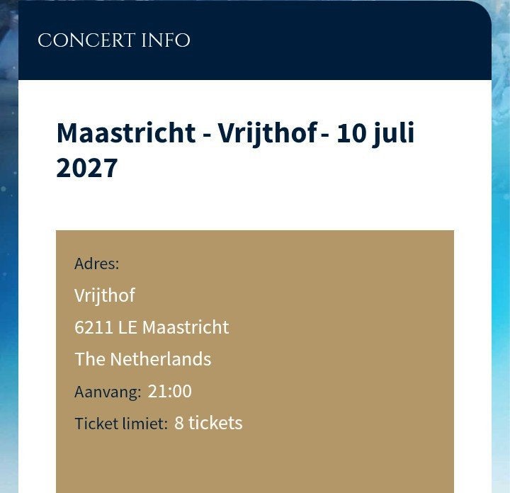 2 concert kaartjes Andre Rieu op geweldige plekken, Twee personen, Juli