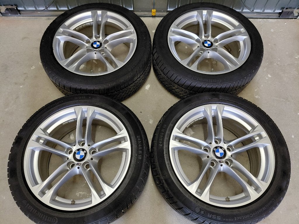 18 inch M velgen met winterbanden BMW 5-serie F10 / F11, Ophalen