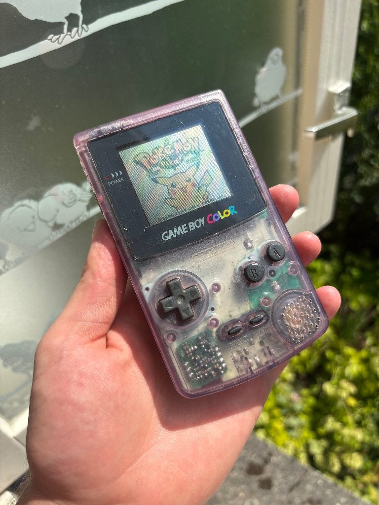 Gameboy Colour Atomic Purple, Spelcomputers en Games, Spelcomputers | Nintendo Game Boy, Verzenden, Gebruikt, Game Boy Color