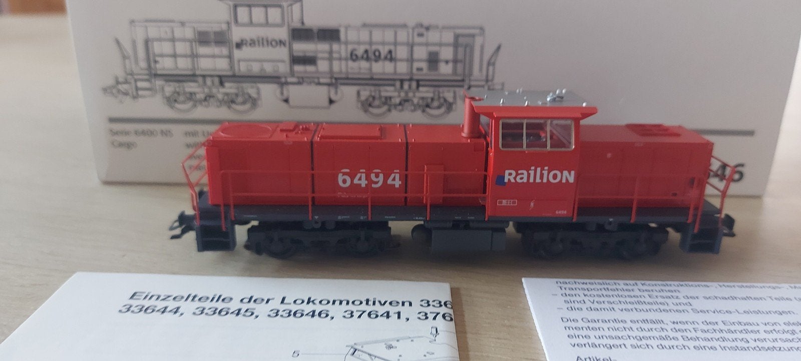 Märklin NS/Railion 6494 MaK 1206 dieselloc dig artnr 33646 o, Wisselstroom, Locomotief, Ophalen of Verzenden, Märklin