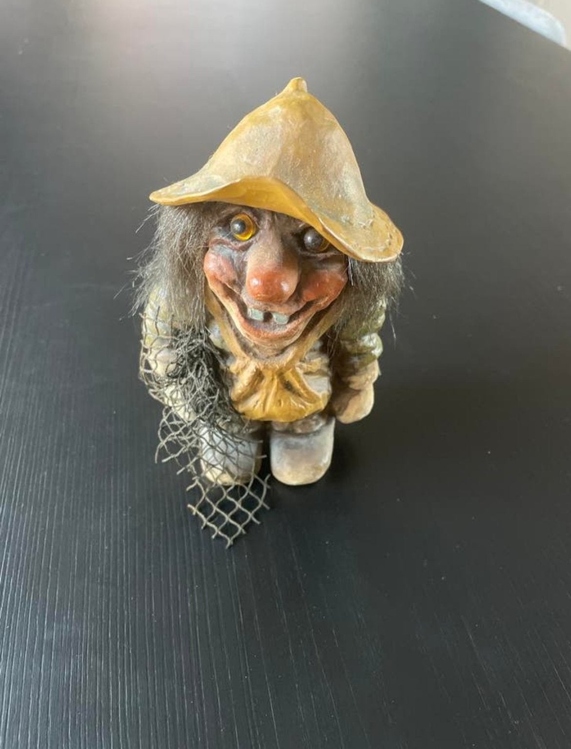 Fosse-Troll Visser Figuur - Handgemaakt uit Noorwegen, Ophalen of Verzenden, Gebruikt