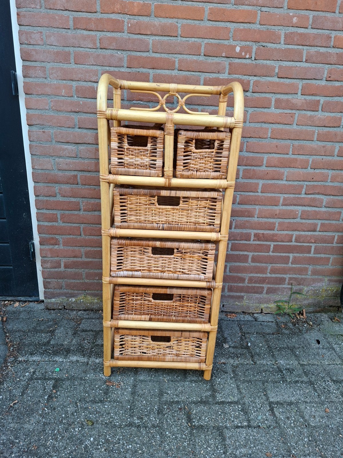vintage Rotan ladekast, Ophalen, By-henk.nl, Minder dan 100 cm, 25 tot 50 cm