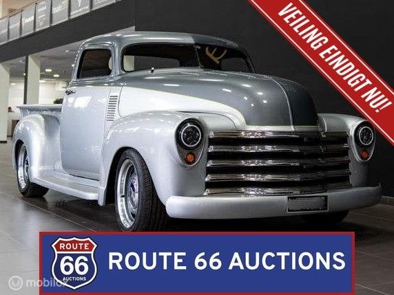 Chevrolet 3100 Pickup | 1948 | Route 66 Auctions, Auto's, Overige carrosserieën, Chevrolet, Zwart, Bedrijf