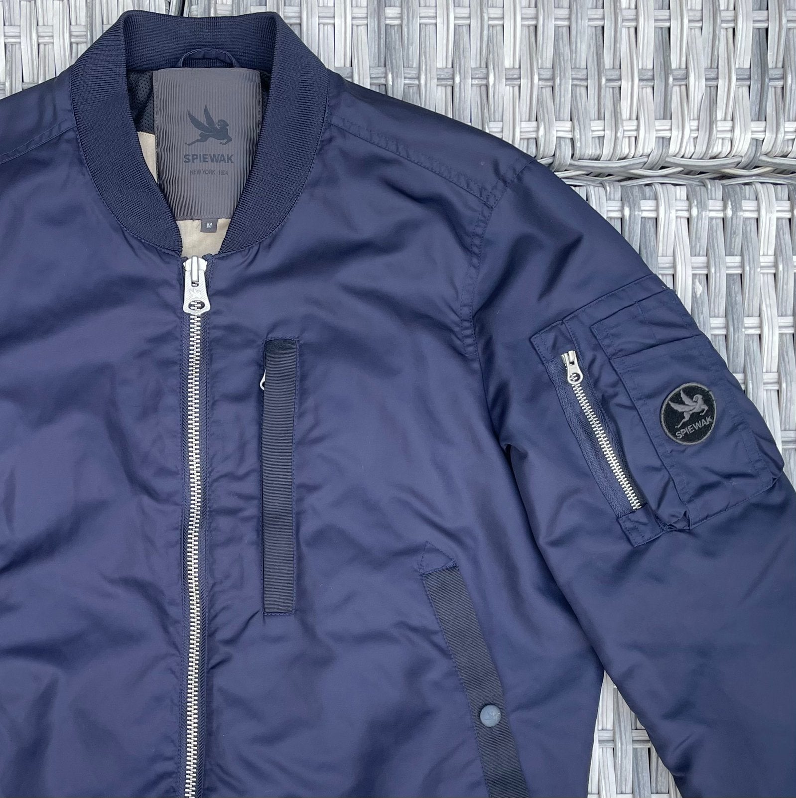 SPIEWAK BOMBER JACKET, Ophalen of Verzenden, Zo goed als nieuw, Maat 48/50 (M), Blauw