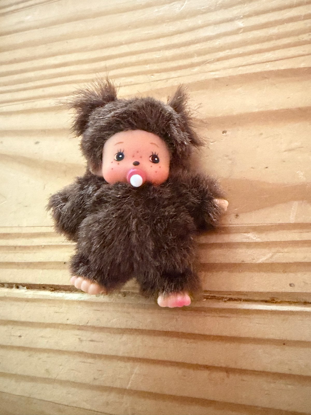 Schattige Monchhichi knuffel met speen, Gebruikt, Overige merken, Overige karakters, Overige typen