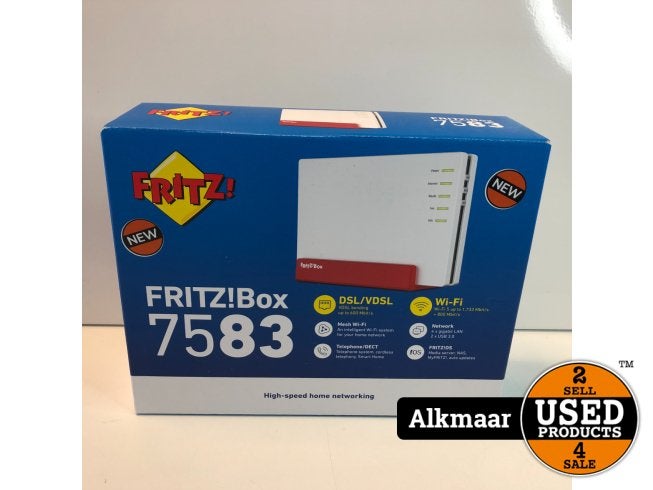 Fritz Box 7583 Router | Nieuw in Doos!, Fritz!, Zo goed als nieuw, Support@avm.de, AVM GmbH
Alt-Moabit 95
10559 Berlin
Germany
