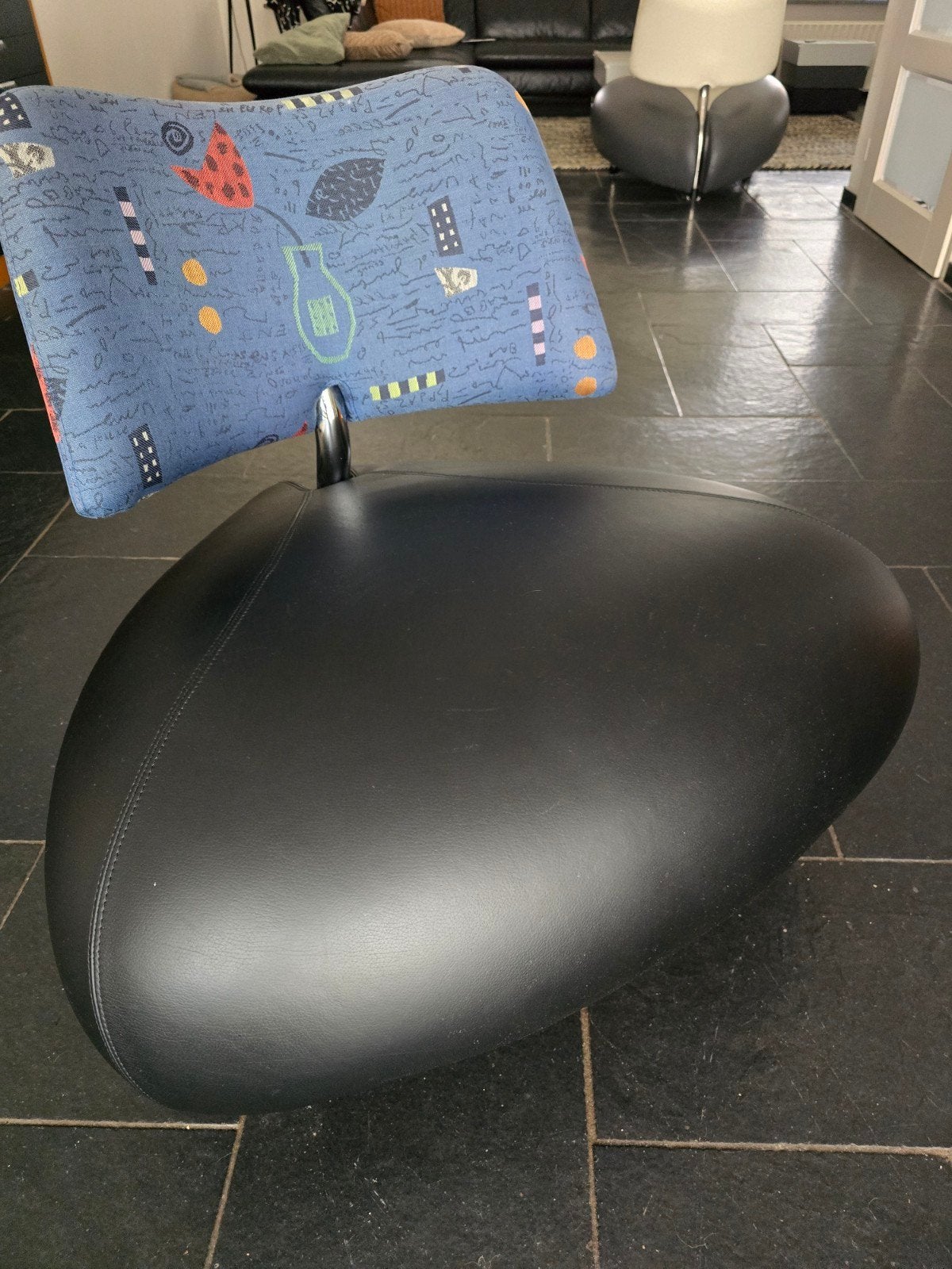 Originele Leolux Pallone fauteuil in zeer goede staat, Ophalen, Zwart, Zo goed als nieuw, Eén