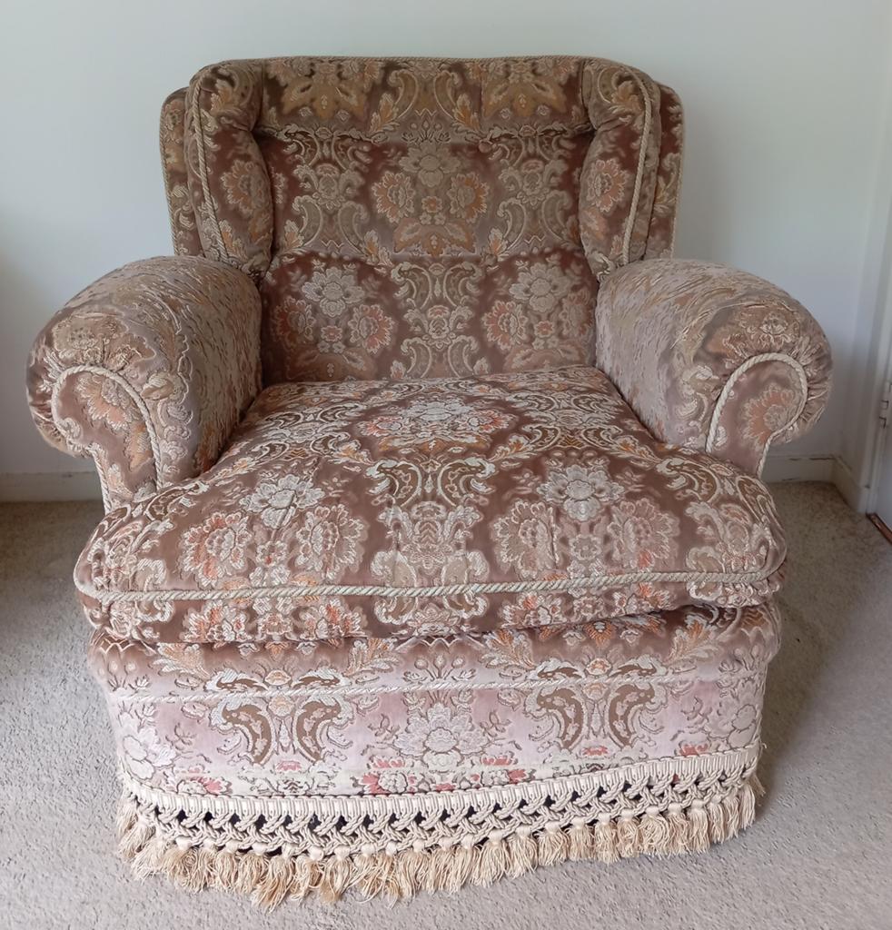 Vintage fauteuil, Ophalen, Gebruikt, 75 tot 100 cm, 75 tot 100 cm