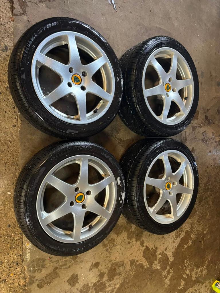 Lotus Elise S2 originele wielen, Ophalen, 17 inch, Band(en), Zomerbanden