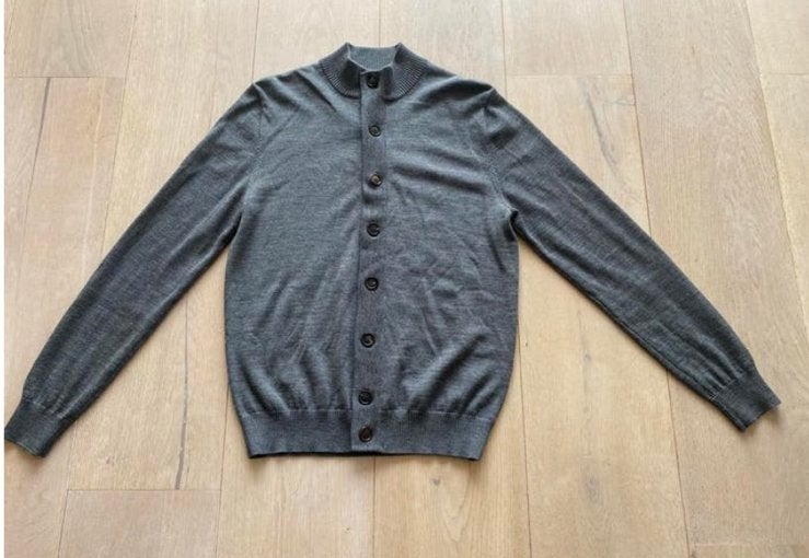 Suitsupply vest S M merino wol nieuwstaat, Ophalen of Verzenden, Zo goed als nieuw, Maat 46 (S) of kleiner, Grijs