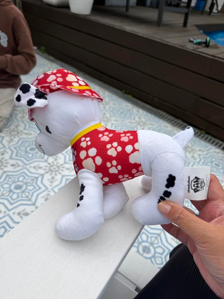 Paw Patrol Marshall knuffel, Gebruikt, Overige merken, Met label, Klein (minder dan 20 cm)