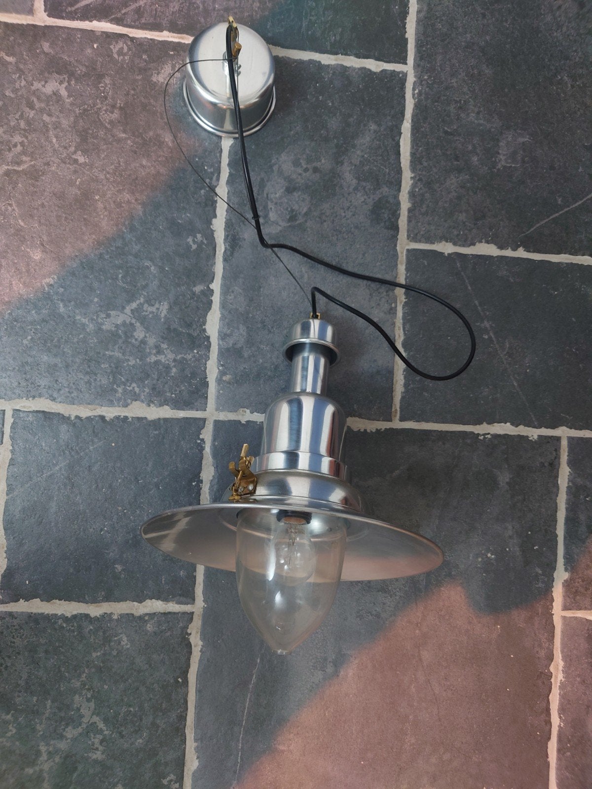 Scheepslamp 40L x 30B, zgan!, Metaal, E27 (groot), Ophalen of Verzenden, Landelijk