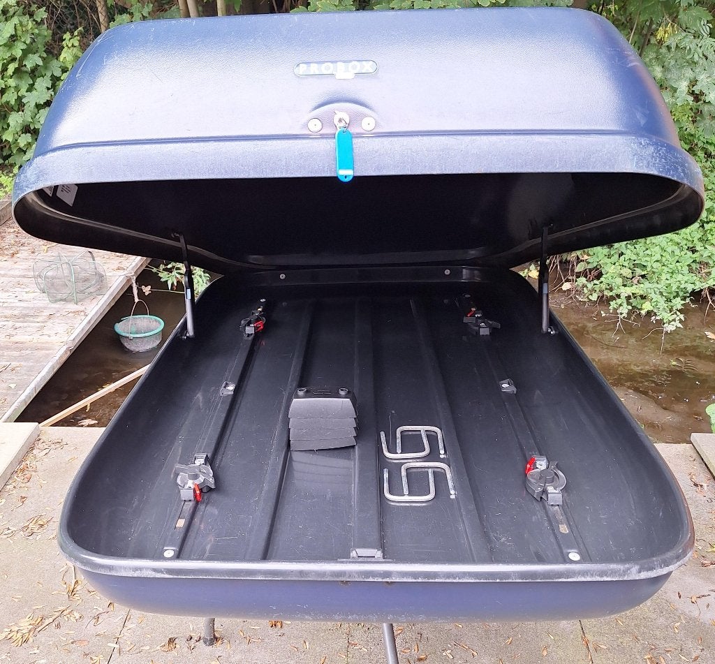 Hapro 425 Dakkoffer Blauw, Auto diversen, Ophalen, Gebruikt