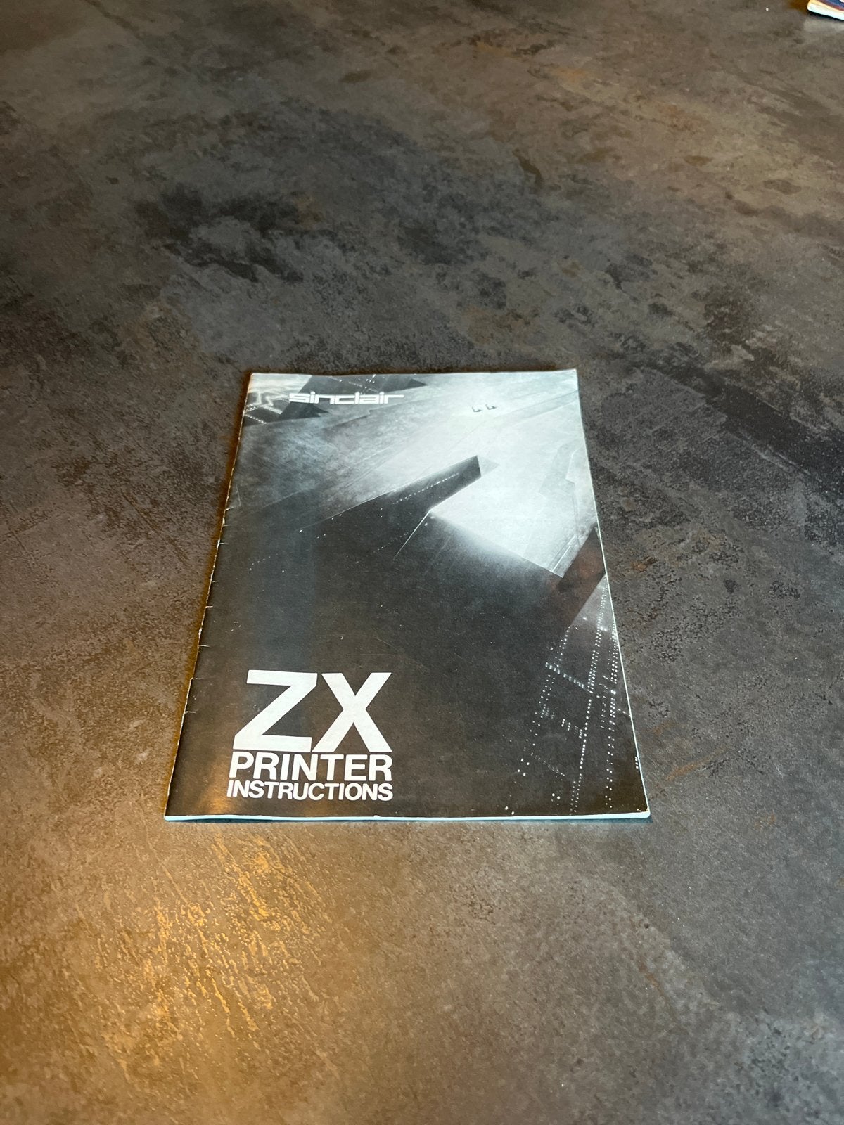 Sinclair ZX Printer Handleiding - Origineel 1981, Computers en Software, Ophalen of Verzenden