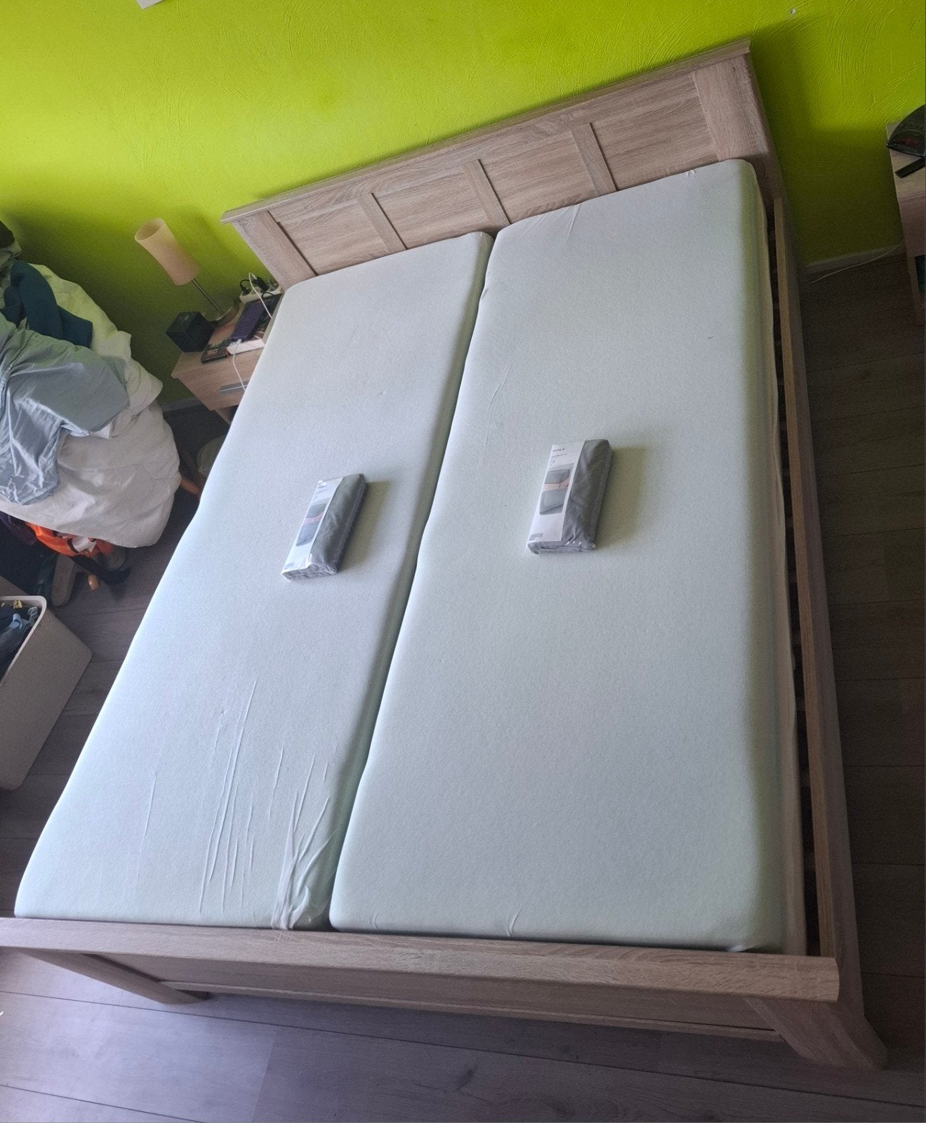 Compleet bed 160x200, Ophalen, Verstelbaar, Tweepersoons, Zo goed als nieuw