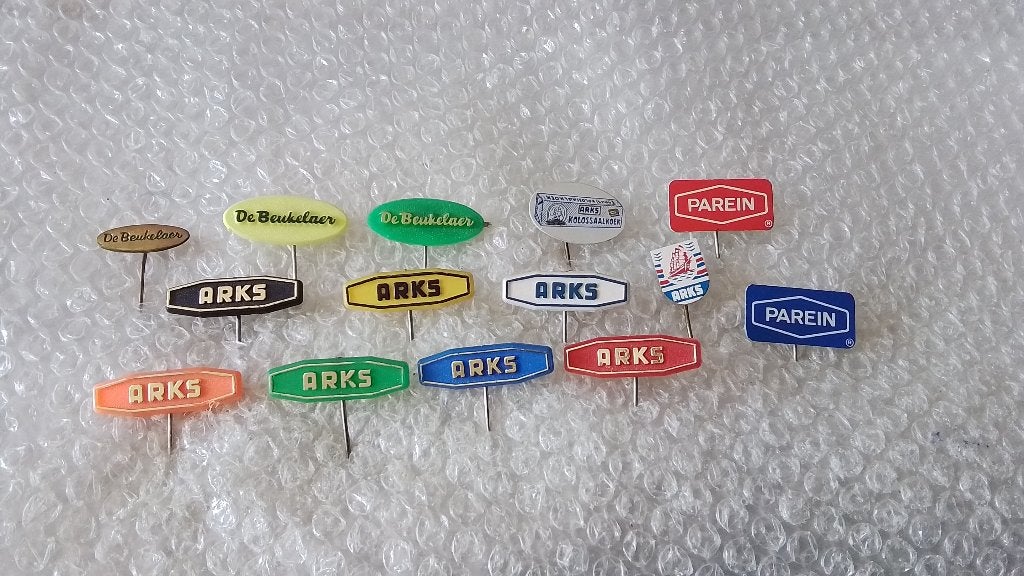 14 verschillende speldjes koek, koekjes, Verzamelen, Ophalen of Verzenden, Zo goed als nieuw, Overige onderwerpen