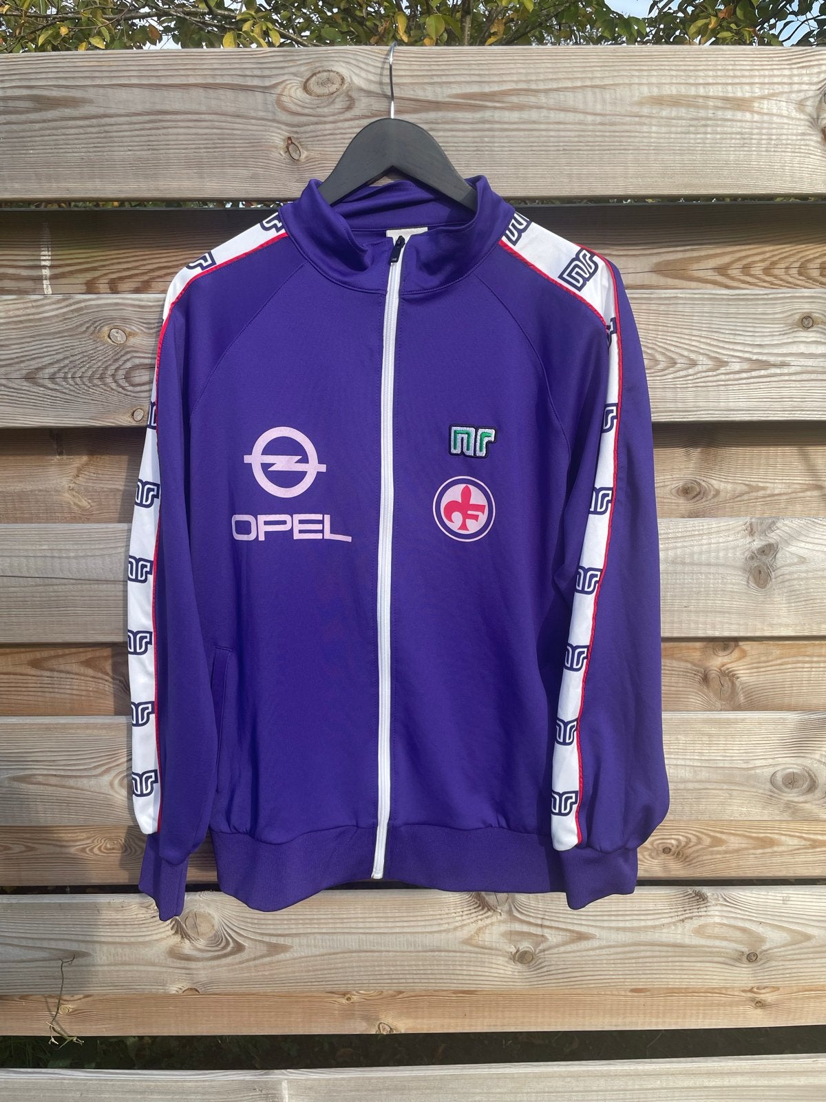 Fiorentina Opel trainingsjack, Maat 52/54 (L), Paars, Ophalen of Verzenden, Zo goed als nieuw