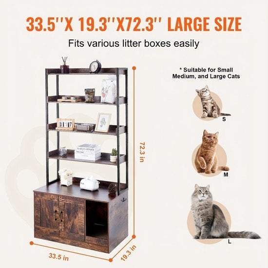 kattenbakhuisje – kattenbakombouw – kattenbakmeubel, Corvance B.V., Verzenden, Nieuw, Corvancebol@gmail.com