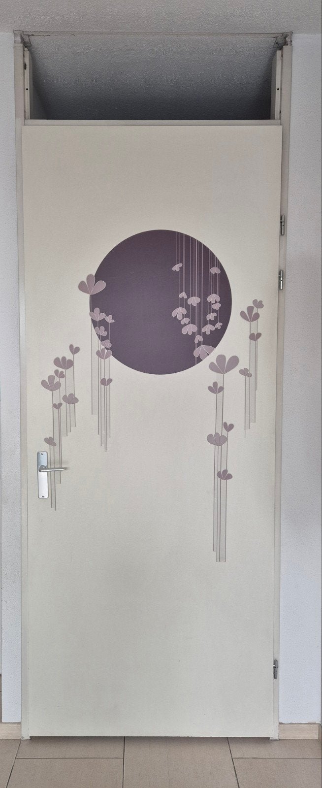 Opdekdeur 93x231 cm met stalen kozijn, Ophalen, Gebruikt, 80 tot 100 cm, 215 cm of meer