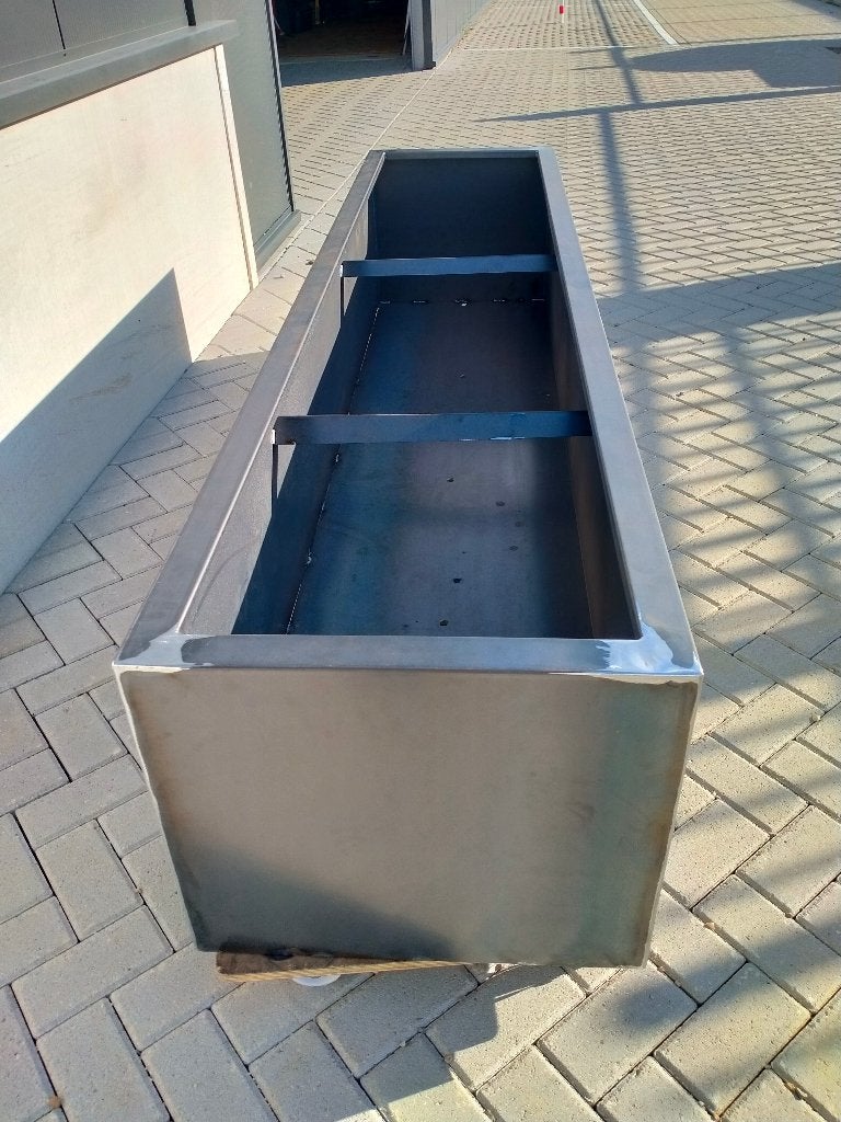 Cortenstalen bloembak met bodem afm 251*59*50 nu voor €300, Tuin en Terras, Ophalen, 100 cm of meer, Nieuw, Metaal