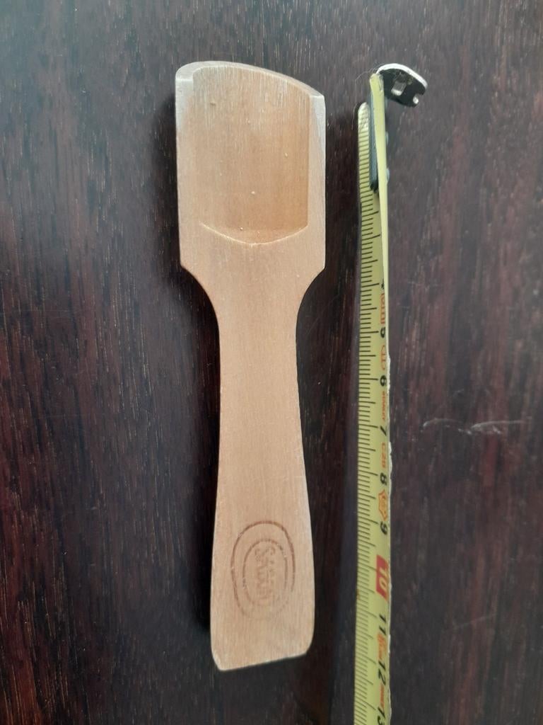 Vintage houten zoutlepel, Ophalen of Verzenden, Zo goed als nieuw, Hout